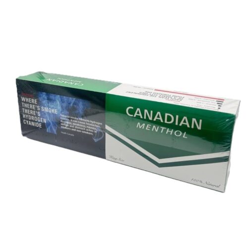 Canadian Menthol King Size cigarette carton