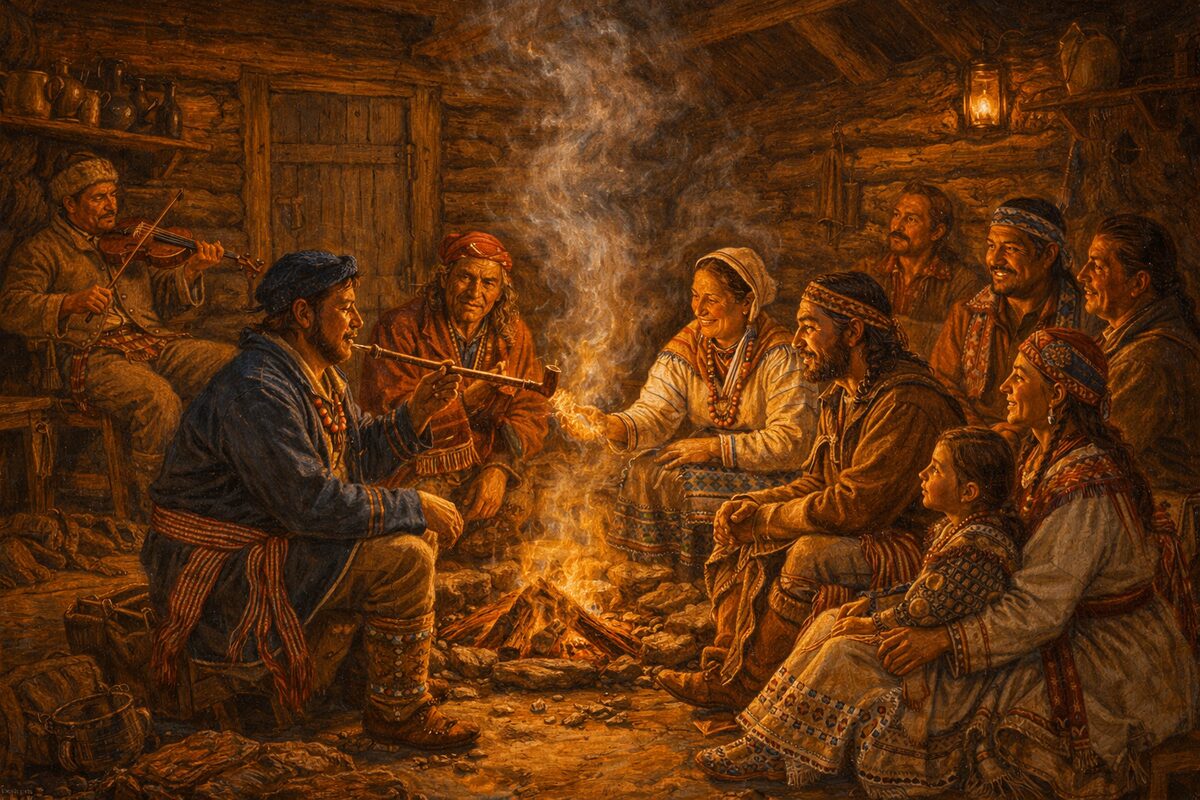 Métis people and tobacco culture along the great fur trade routes of Canada