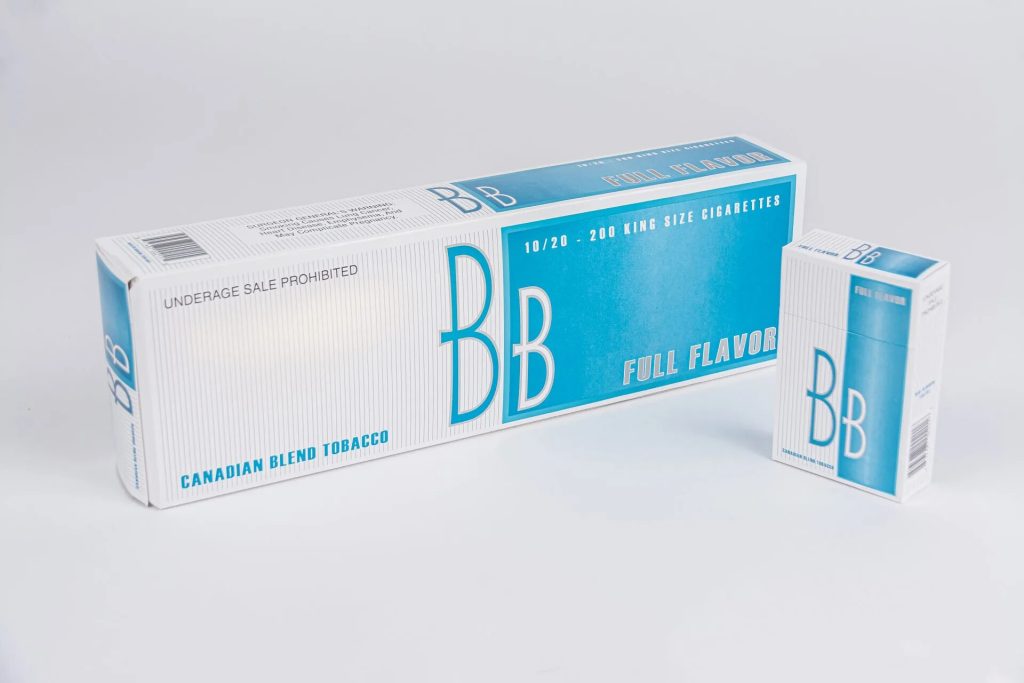 BB Canadian Blend Full Flavour cigarette carton