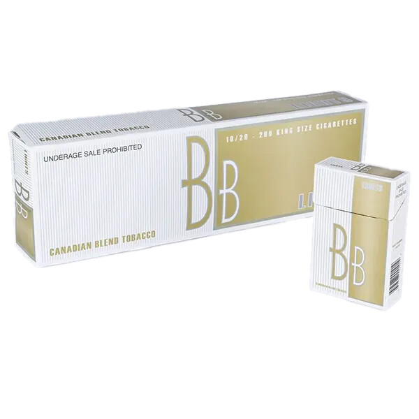 BB Lights King Size cigarette carton