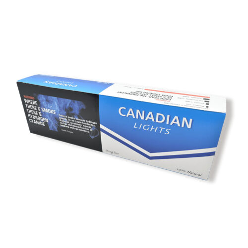 Canadian Lights King Size cigarette carton