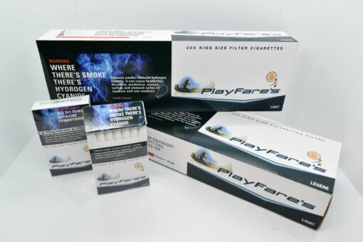 Playfare's Lights King Size cigarette pack